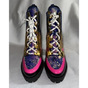 Cape Robbin Sparkle Mermaid Heel Boots Size 7‎